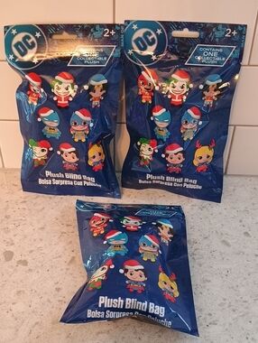 Set Of 3 DC Holiday Plush Blind Bag - Mystery Collectible